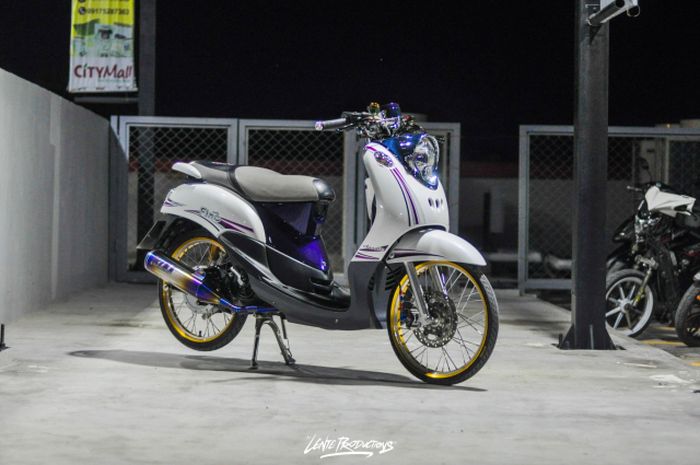 Modifikasi Yamaha Fino yang keren dan stylish