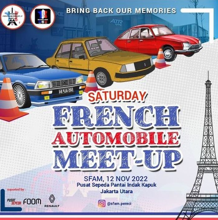 PeReCi gelar Saturday French Automobile Meet-up 2022