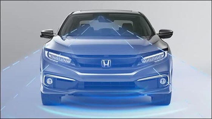 Sensor Honda Sensing terletak di sekeliling mobil