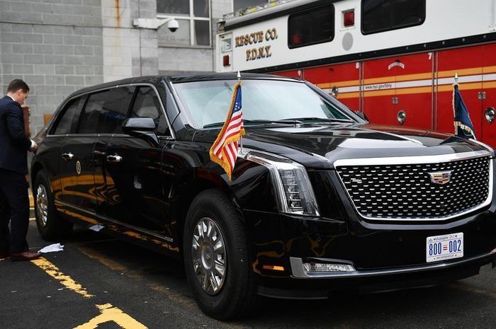 detail mobil kepresidenan Amerika Serikat The Beast.