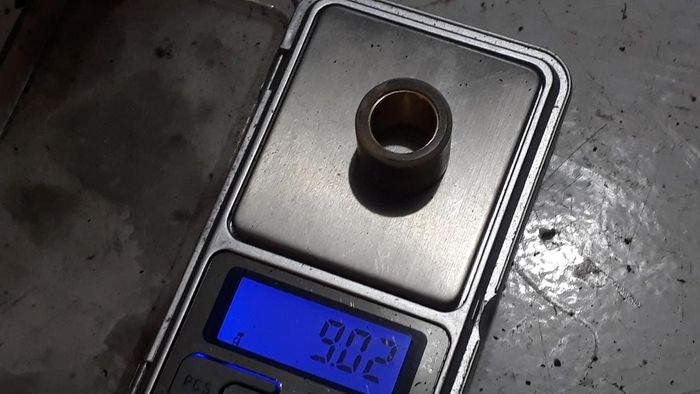 Bobot roller sebelum dibor