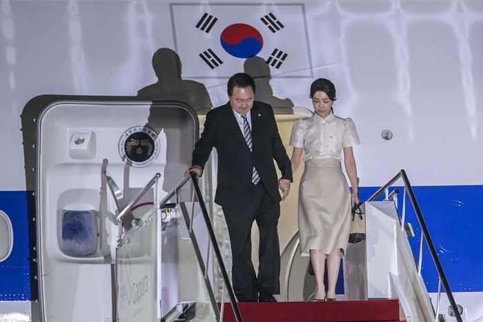 Kedatangan Presiden Korea Selatan dan istri, Kim Keon Hee