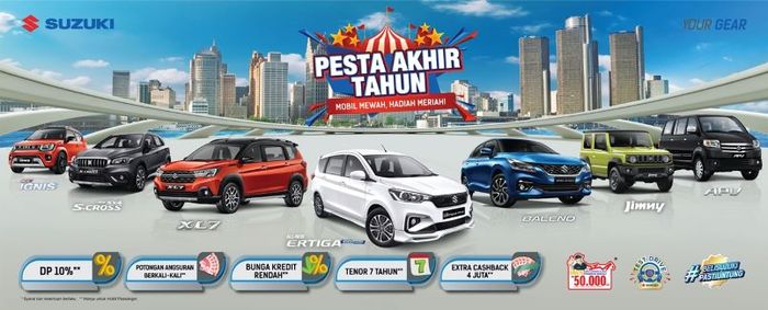 Program promo akhir tahun pembelian mobil Suzuki di 2022