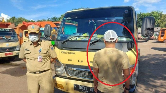 Sopir truk sedot WC yang buang tinja sembarangan di dekat hutan kota Jaktim diamankan Dinas Lingkungan Hidup DKI Jakarta