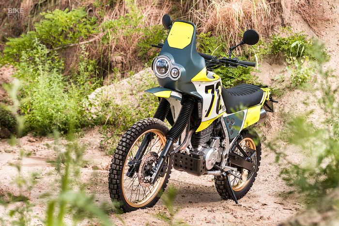 Tampangnya diibuat ala motor rally lawas