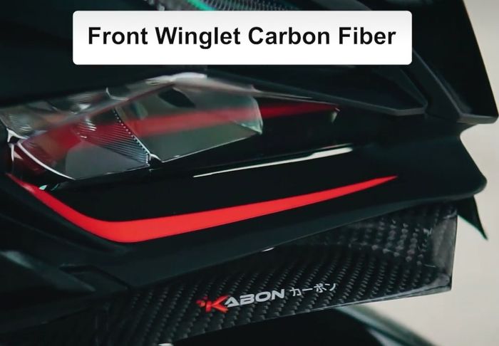 Winglet serat karbon buatan Kabon