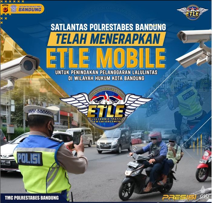 Satlantas Polrestabes Bandung mulai terapkan ETLE Mobile, anggota keliling bawa HP foto pelanggaran lalu lintas