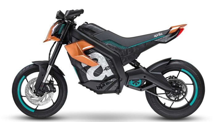 Aprilia Electrica pakai motor penggerak mid drive dengan rantai