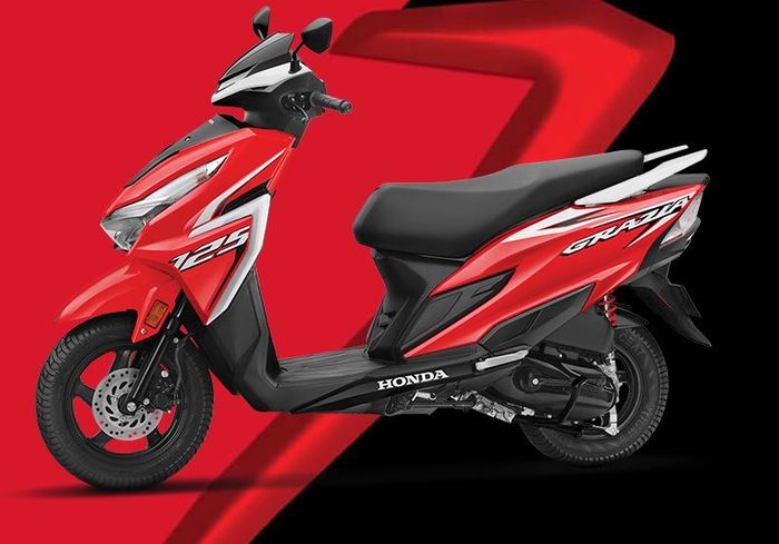 tampak samping Honda Grazia 125.