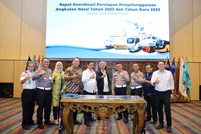 Sejumlah pihak yang hadir dalam Rakor persiapan arus mudik dan balik Nataru.