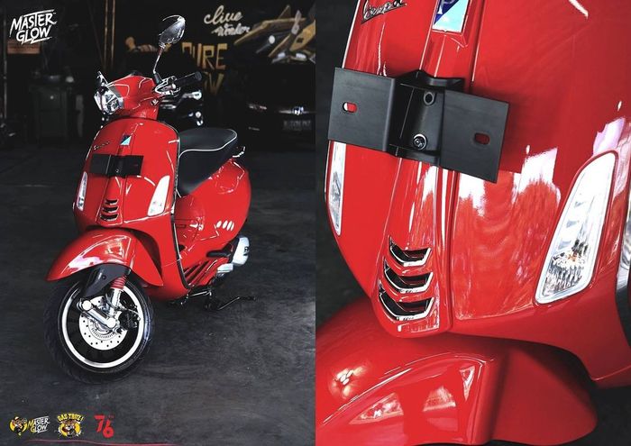 Perawatan bodi vespa matic bisa dengan cara coating