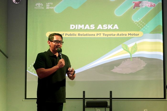 Dimas Azka, Head of Interactive Communication PT Toyota Astra Motor (TAM) saat berada di TOC Year End Gathering 2022.