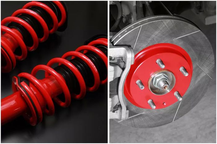 Mazda CX-60 ini sudah upgrade perangkat rem dan pasang lowering spring baru