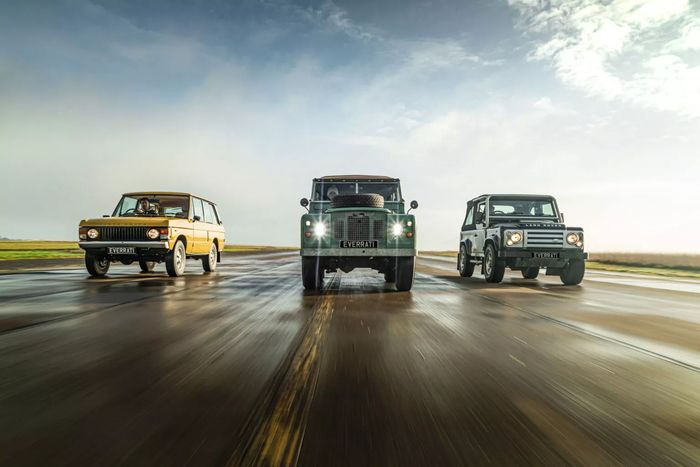 Paket untuk Defender dan Range Rover klasik menjadi paket kedua dan ketiga Everrati untuk mobil Land Rover.