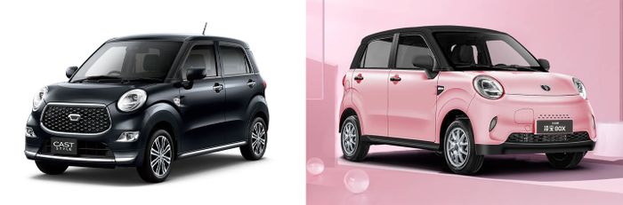 Secara desain Lingbao Box mirip sekali Daihatsu Cast.