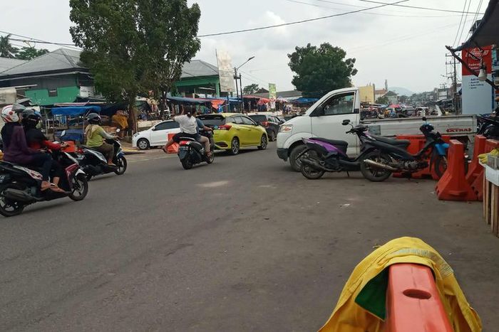 Juru parkir di pasar Pagi kota Pangkalpinang, Bangka Belitung terancam jadi pengangguran