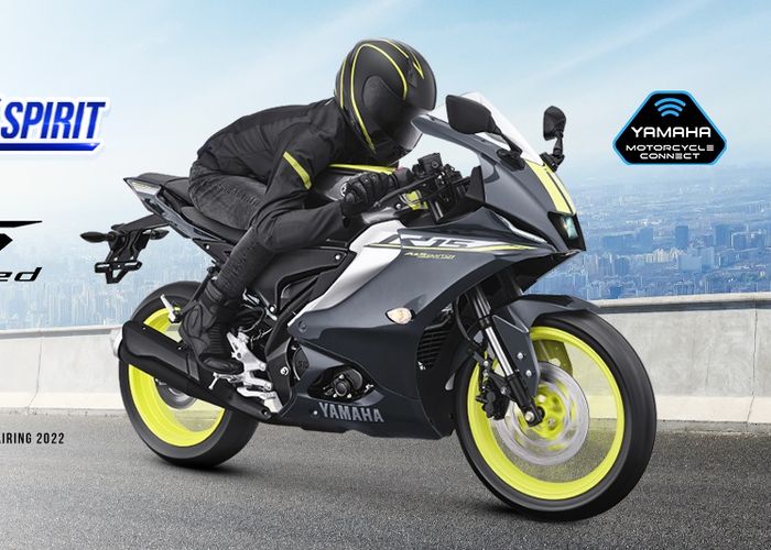 Yamaha R15 Connected 2023 dapat warna baru yaitu Aggresive Grey