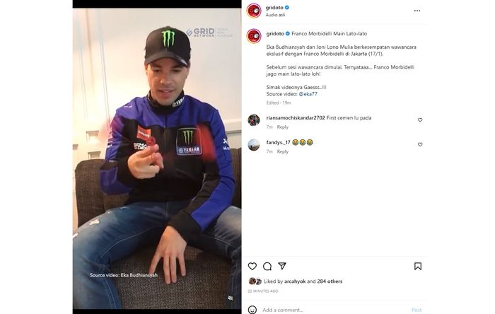 Franco Morbidelli main lato-lato di depan GridOto.com