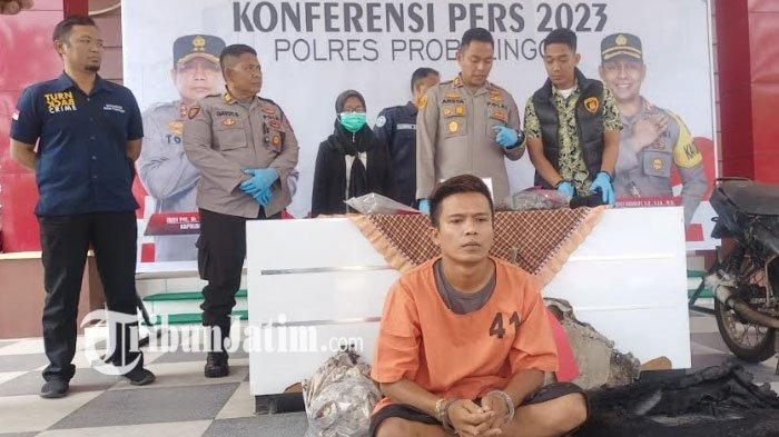 AZ (34) pelaku pembakar Daihatsu Terios nopol W 1319 NG milik Salman (41) di Probolinggo, Jawa Timur