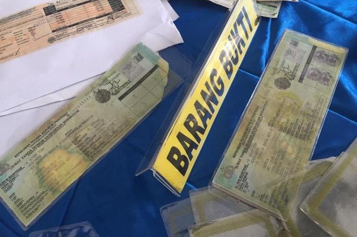 Foto ilustrasi STNK palsu