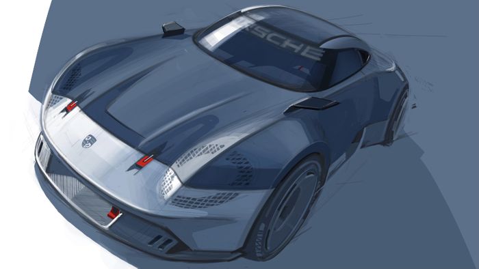 Gambar desain Porsche Vision 357.