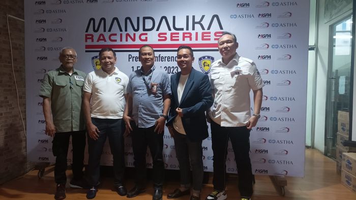 Konferensi pers peluncuran Mandalika Racing Series, Rabu (1/2/2023)