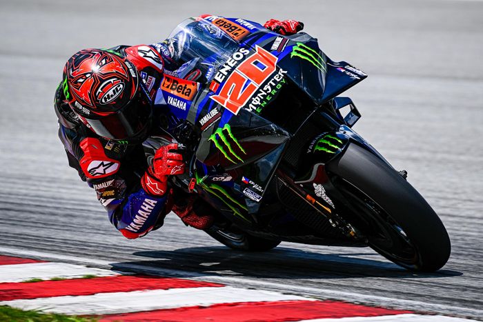 Fabio Quartararo puas dengan top speed Yamaha di hari pertama tes MotoGP 2023 di Sirkuit Sepang