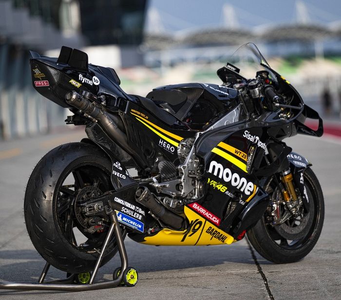 Livery Mooney VR46 Racing Team di tes MotoGP 2023 di Sirkuit Sepang