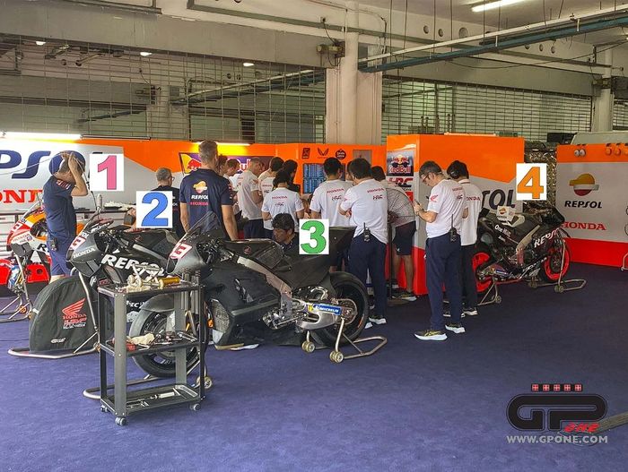 Marc Marquez disodori empat motor pada tes MotoGP 2023 di Sirkuit Sepang