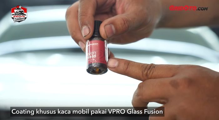 Coating kaca mobil pakai glass fusion vpro
