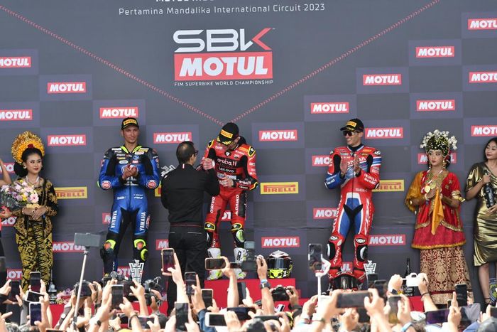 Pesta kemenangan di World Superbike Indonesia 2023