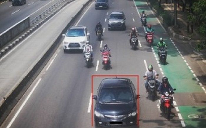 Kamera ETLE incar pengendara yang nekat tanpa sabuk pengaman