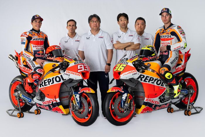 Tim HRC dan Repsol Honda di MotoGP 2023 ditemani Marc Marquez dan Joan Mir