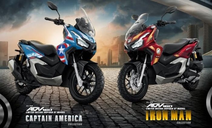 Honda ADV160 Captain America dan Iron Man