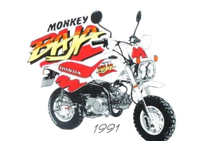 Honda Monkey Baja generasi pertama mengaspal pada 1991 di Jepang.