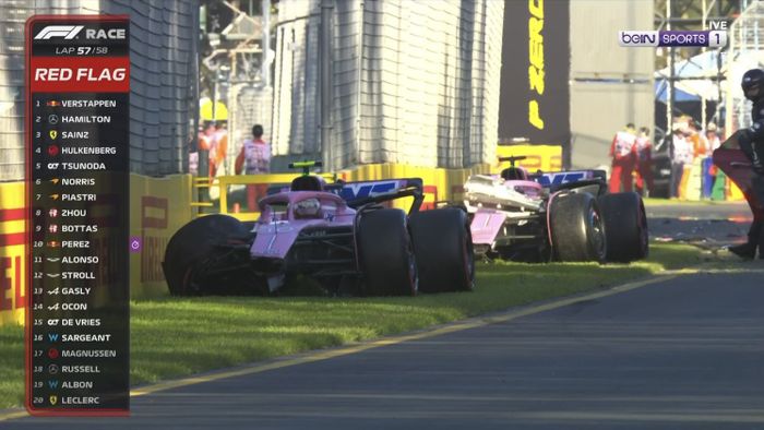 Duet tim Alpine crash usai restart