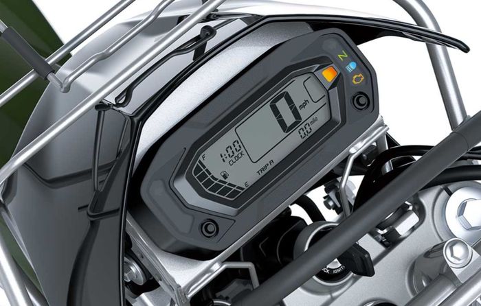 Panel instrumennya mirip Kawasaki KLX230.