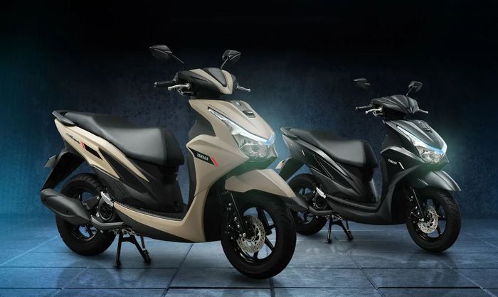 Pilihan warna Yamaha Mio Gravis terkesan premium, yakni Matte Brown dan Dark Petrol.
