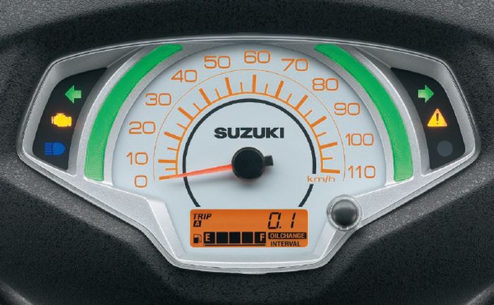 Tampilan panel instrumen Suzuki Address 125 2023