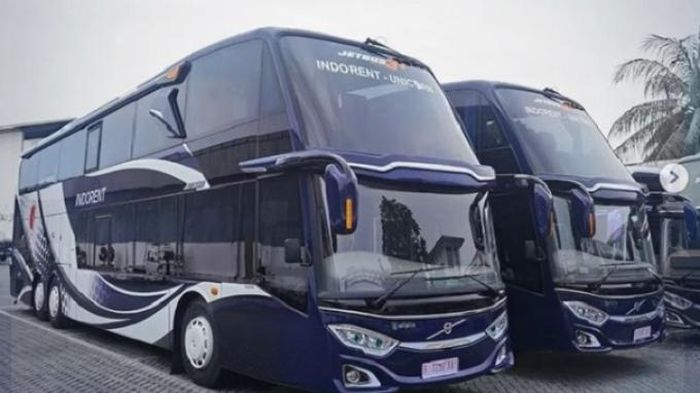 Bus PO Indorent launching dari Karoseri Adi Putro