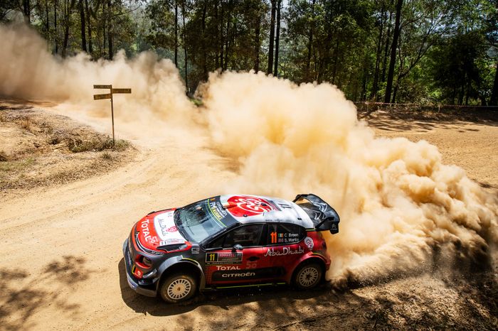 Craig Breen ketiika membela tim pabrikan Citroen sebagai pembalap tetap pada WRC 2018.