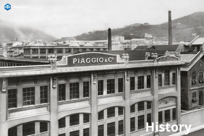 Pabrik Piaggio pertama kali di Italia