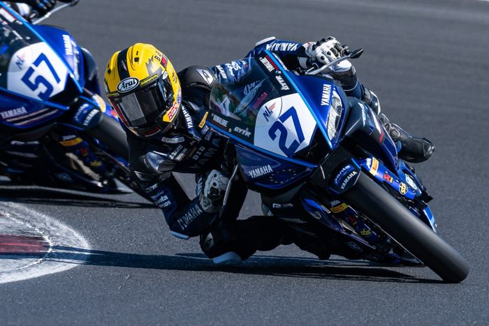 Tercepat di sesi tes pramusim, Aldi Satya Mahendra siap turun di R3 bLU cRU European Championship 2023.