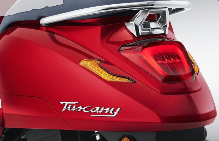 detail buritan GPX Tuscany 150.