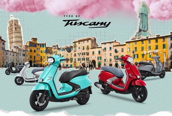 pilihan warna GPX Tuscany 150.