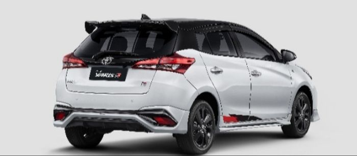 Tampilan belakang Toyota Yaris 2023