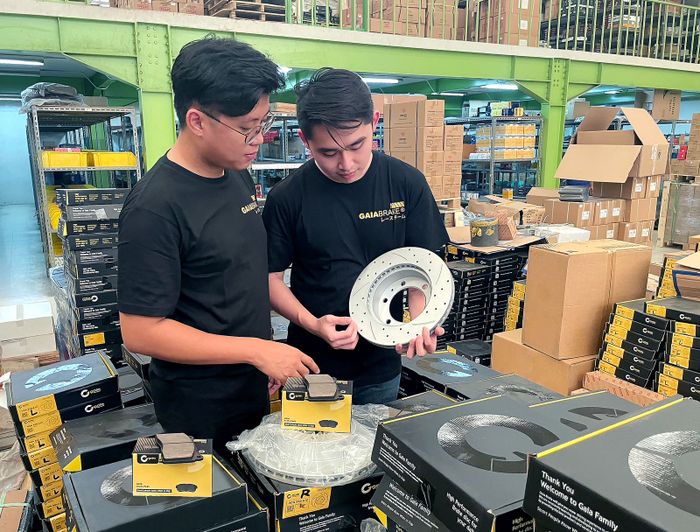 Christian Ardi dan Steven Vallian selaku founder Gaia Brake System