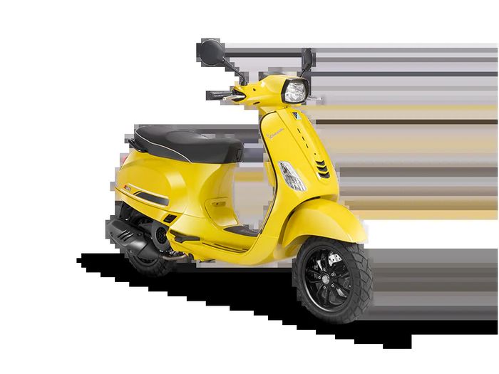 Vespa S 125 i-get juga mendapat warna baru, seperti Yellow Sole ini