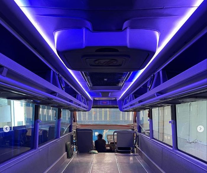 bagian kabin bus baru PO Haryanto.