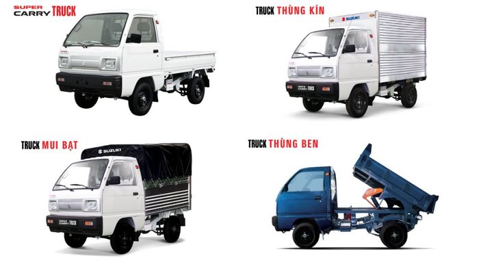 konfigurasi bak Suzuki Super Carry Truck.